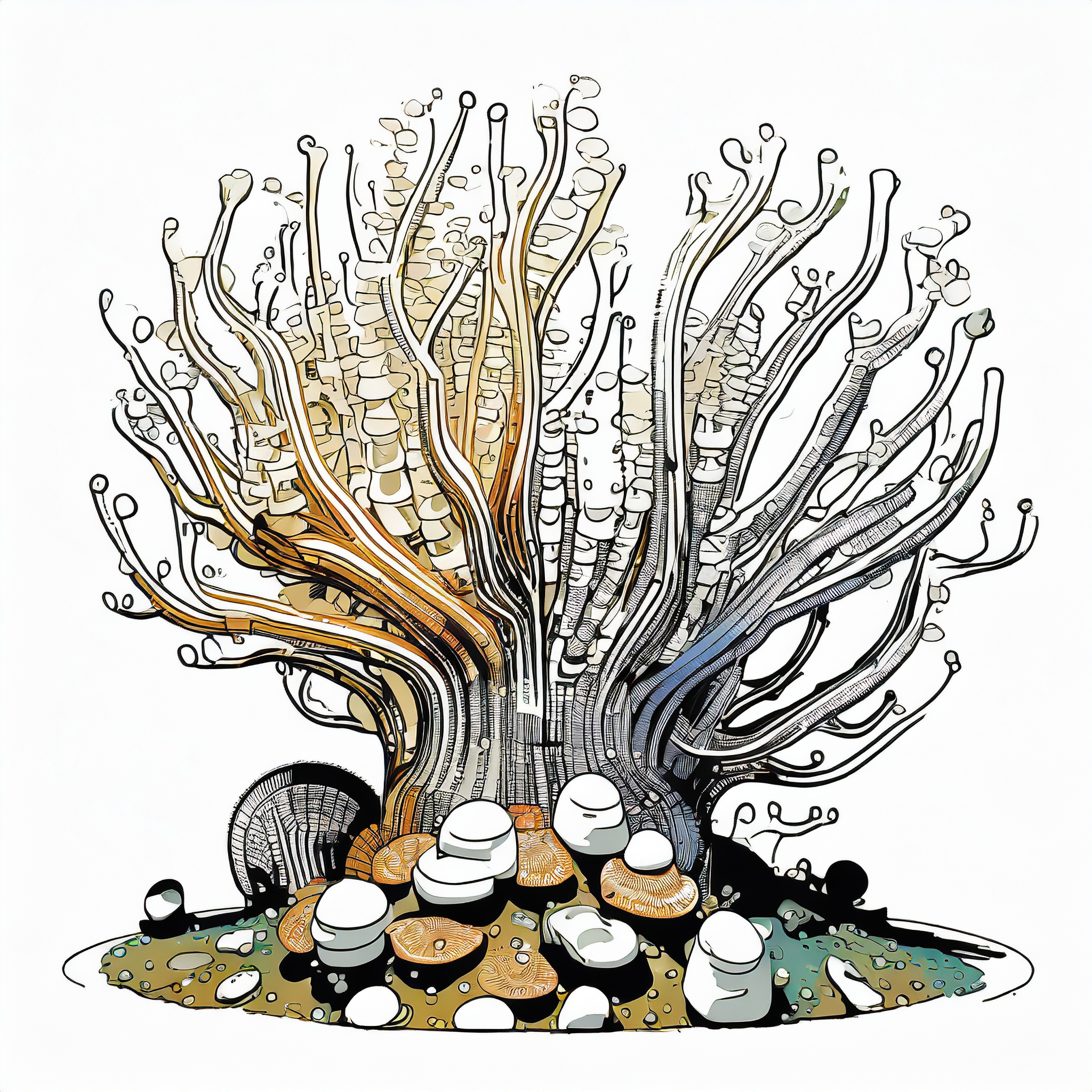 a corel like a tree